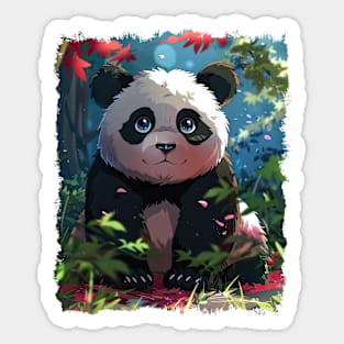 Adorable Panda Pal - Cute Panda Illustration Sticker